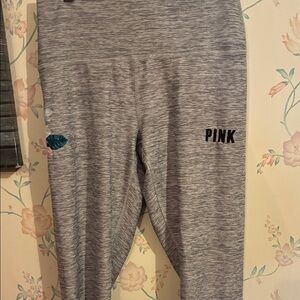 PINK Victoria's Secret Kids Heathered Gray Leggings
